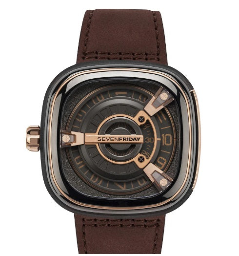 Latest Mens Brown Strap Watch 7 FR